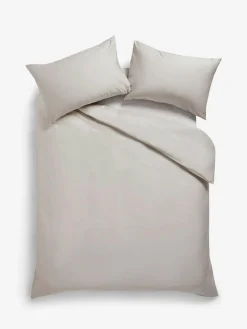 Online Next Stone Natural 400 Thread Count Egyptian Cotton Sateen Luxury Duvet Cover and Pillowcase Set