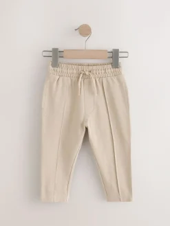 Clearance Next Pintuck 100% Cotton Joggers (3mths-7yrs) Stone