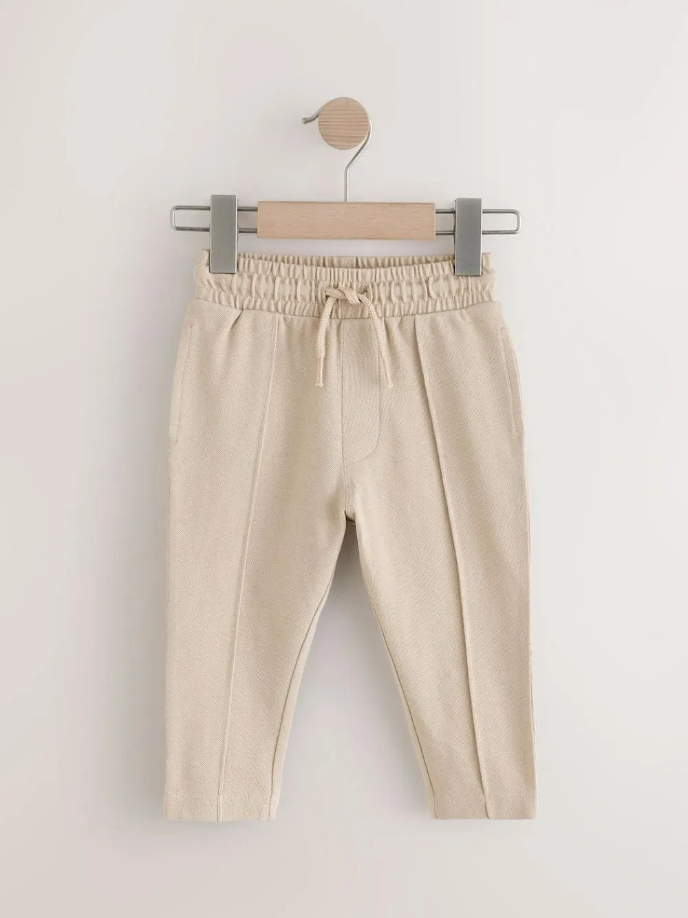 Clearance Next Pintuck 100% Cotton Joggers (3mths-7yrs) Stone