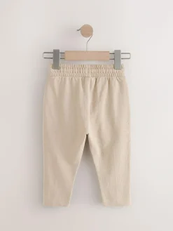 Clearance Next Pintuck 100% Cotton Joggers (3mths-7yrs) Stone