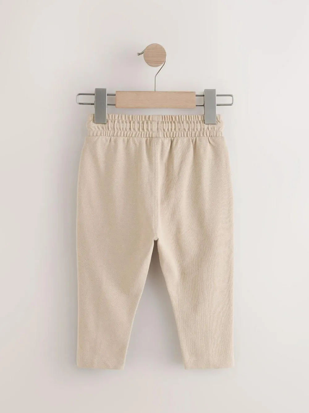 Clearance Next Pintuck 100% Cotton Joggers (3mths-7yrs) Stone