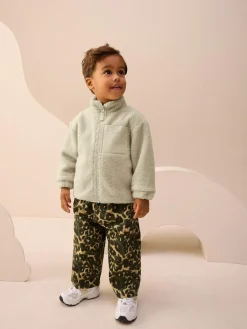 Next Stone Plain Funnel Neck Fleece Zip Through Fleece (3mths-7yrs)^BOY Baby Winter Clothing|Coats, Jackets & Pramsuits