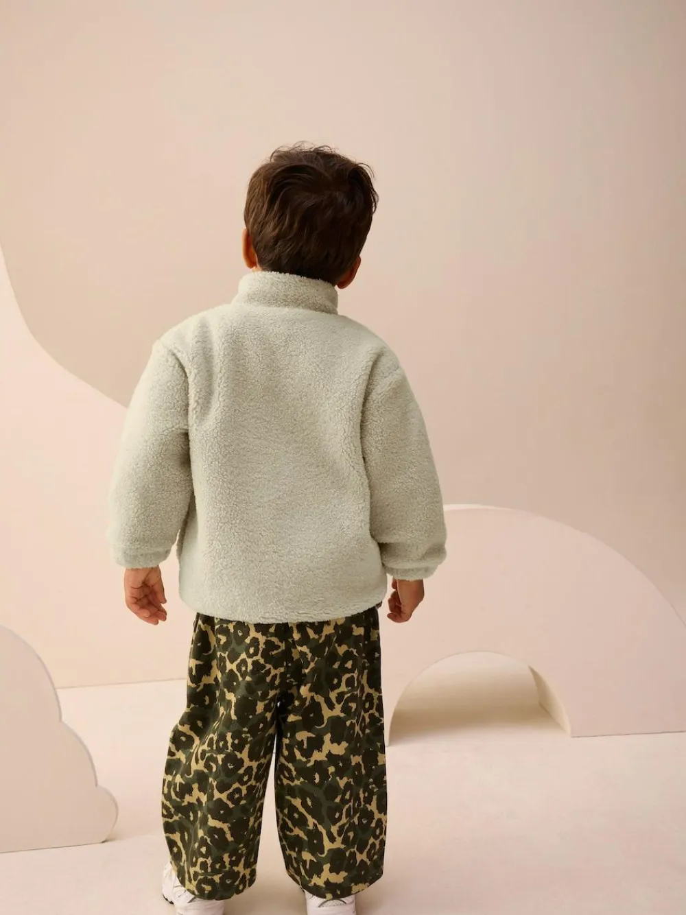 Next Stone Plain Funnel Neck Fleece Zip Through Fleece (3mths-7yrs)^BOY Baby Winter Clothing|Coats, Jackets & Pramsuits