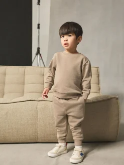 Next Stone Plain Sweatshirt And Joggers Set (3mths-7yrs)^BOY Sweatshirts & Hoodies|Sweat Pants