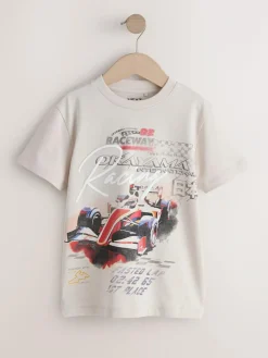 Next Stone Racing Car Regular Fit Short Sleeve Graphic Print T-Shirt (3-16yrs)^BOY T-Shirts