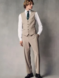 Next Regular Fit Wool Blend Motionflex Waistcoat^ Vests