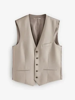 Next Regular Fit Wool Blend Motionflex Waistcoat^ Vests