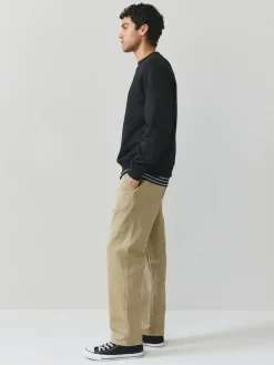 Outlet Next Regular Tapered Fit Authentic Sunbleached Trousers Stone