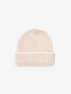 New Next Rib Beanie Hat (3mths-16yrs) Stone