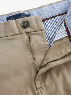 Next Skinny Fit Stretch Chinos Shorts Stone