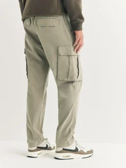 Next Stone Slim Fit Cotton Stretch Cargo Trousers^ Pants & Chinos