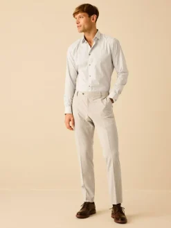 New Next Slim Fit Motionflex Stretch Suit Trousers Stone