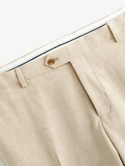 New Next Slim Fit Motionflex Stretch Suit Trousers Stone