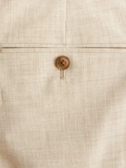 New Next Slim Fit Motionflex Stretch Suit Trousers Stone