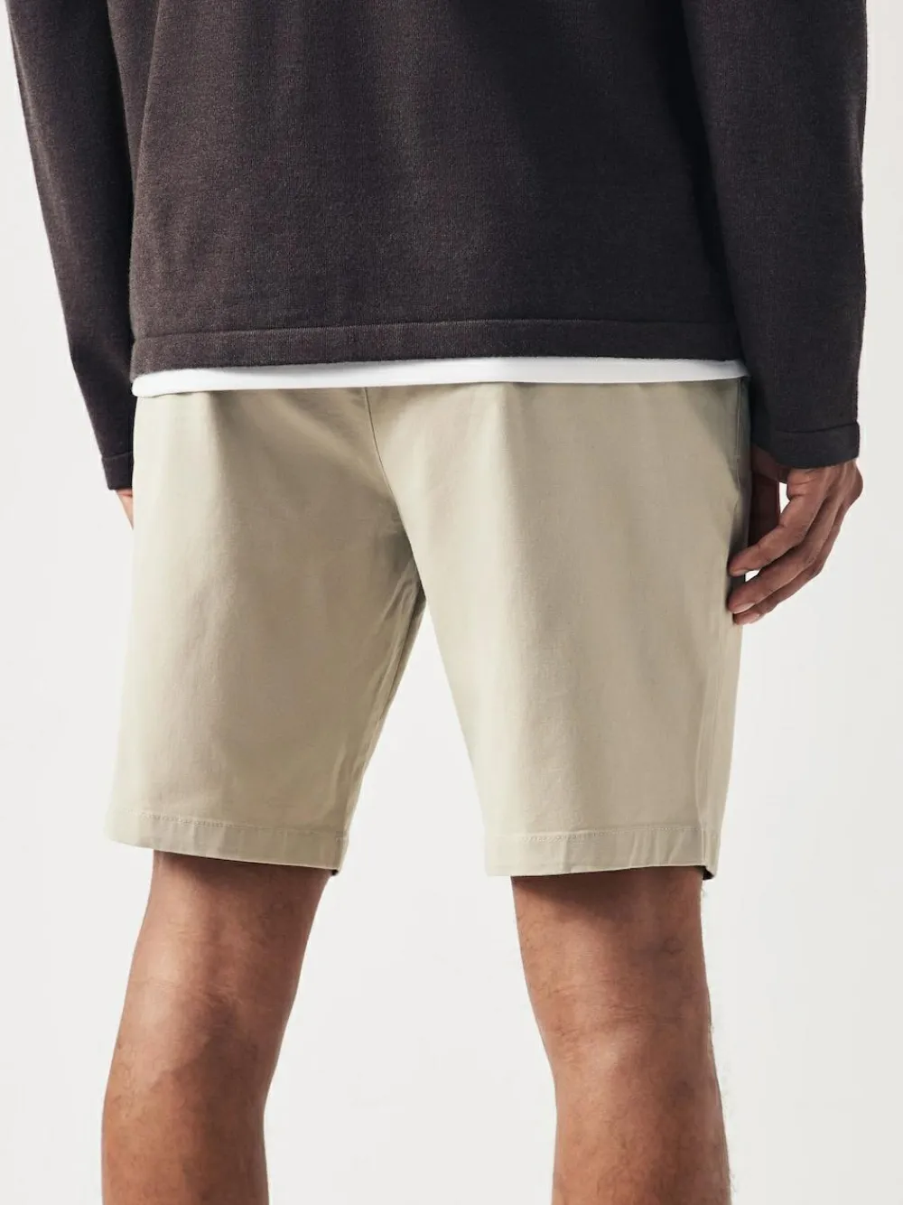 Sale Next Stone Slim Fit Stretch Chinos Shorts