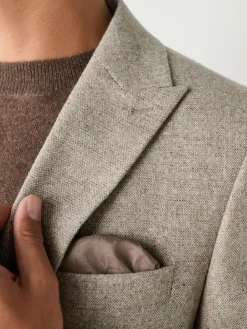 Next Stone Slim Fit Wool Blend Donegal Suit Jacket^ Blazers & Formal Jackets