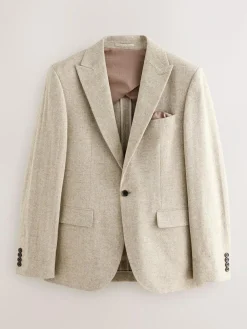 Next Stone Slim Fit Wool Blend Donegal Suit Jacket^ Blazers & Formal Jackets