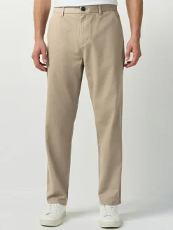 Sale Next Straight Fit 100% Cotton Chino Trousers Stone