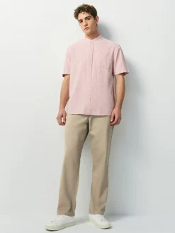 Sale Next Straight Fit 100% Cotton Chino Trousers Stone