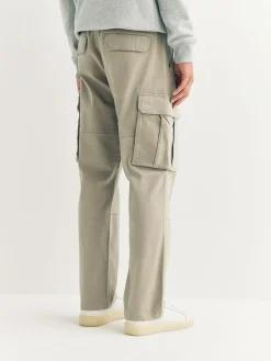Next Stone Straight Fit Cotton Stretch Cargo Trousers^ Pants & Chinos