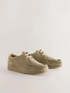 Discount Next Suede Apron Shoes Stone