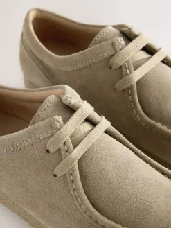 Discount Next Suede Apron Shoes Stone