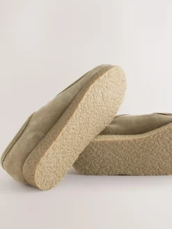 Discount Next Suede Apron Shoes Stone