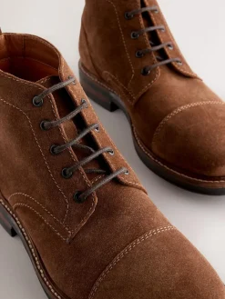 Hot Next Toecap Leather Boots Stone