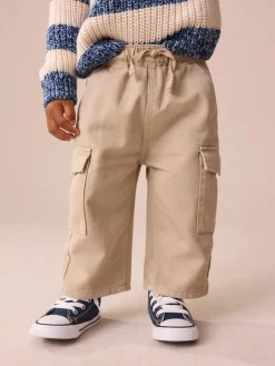 Next Wide Leg Cargo Trousers (3mths-7yrs)^BOY Joggers|Pants & Chinos