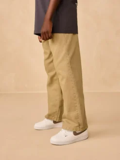 Next Wide Fit Pull On Twill Jeans (3-16yrs)^BOY Jeans|Jeans