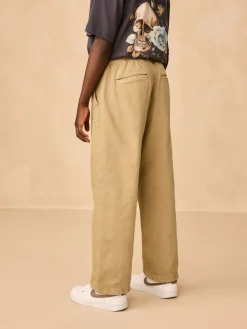 Next Wide Fit Pull On Twill Jeans (3-16yrs)^BOY Jeans|Jeans