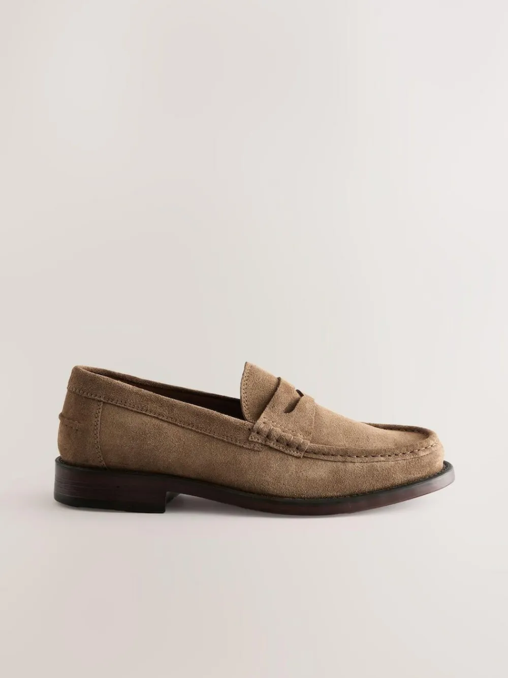 Next Wide Fit Suede Penny Loafers^ Shoes