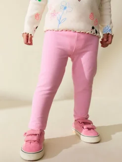 Sale Next Sugar Pink Plain Leggings (3mths-7yrs)