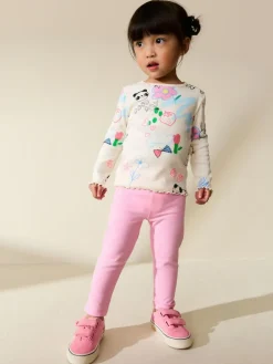 Sale Next Sugar Pink Plain Leggings (3mths-7yrs)