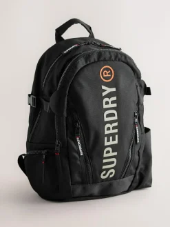 Superdry Black Back to School Logo Backpack^BOY Bags