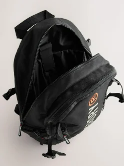 Superdry Black Back to School Logo Backpack^BOY Bags