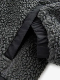 Superdry Black Borg Zip Through Jacket^BOY Coats, Jackets & Pramsuits|Coats, Jackets & Pramsuits