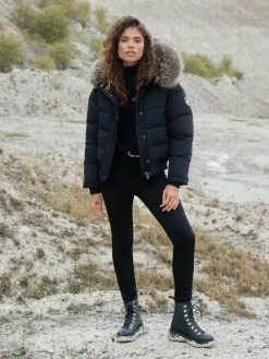 Superdry Black Everest Hooded Bomber Jacket^Women Coats & Jackets|Coats & Jackets