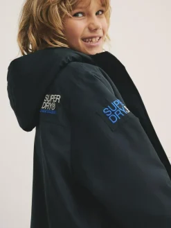 New Superdry Changing Robe Black/Blue