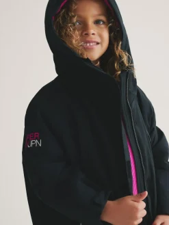 Hot Superdry Changing Robe Black/Pink