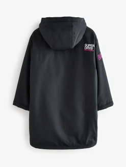 Hot Superdry Changing Robe Black/Pink