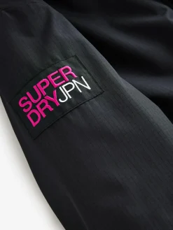 Hot Superdry Changing Robe Black/Pink