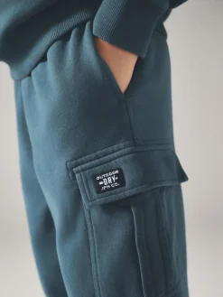 Superdry Blue Red Sweat Top & Shorts Set^BOY Sweatshirts & Hoodies|Sweat Pants