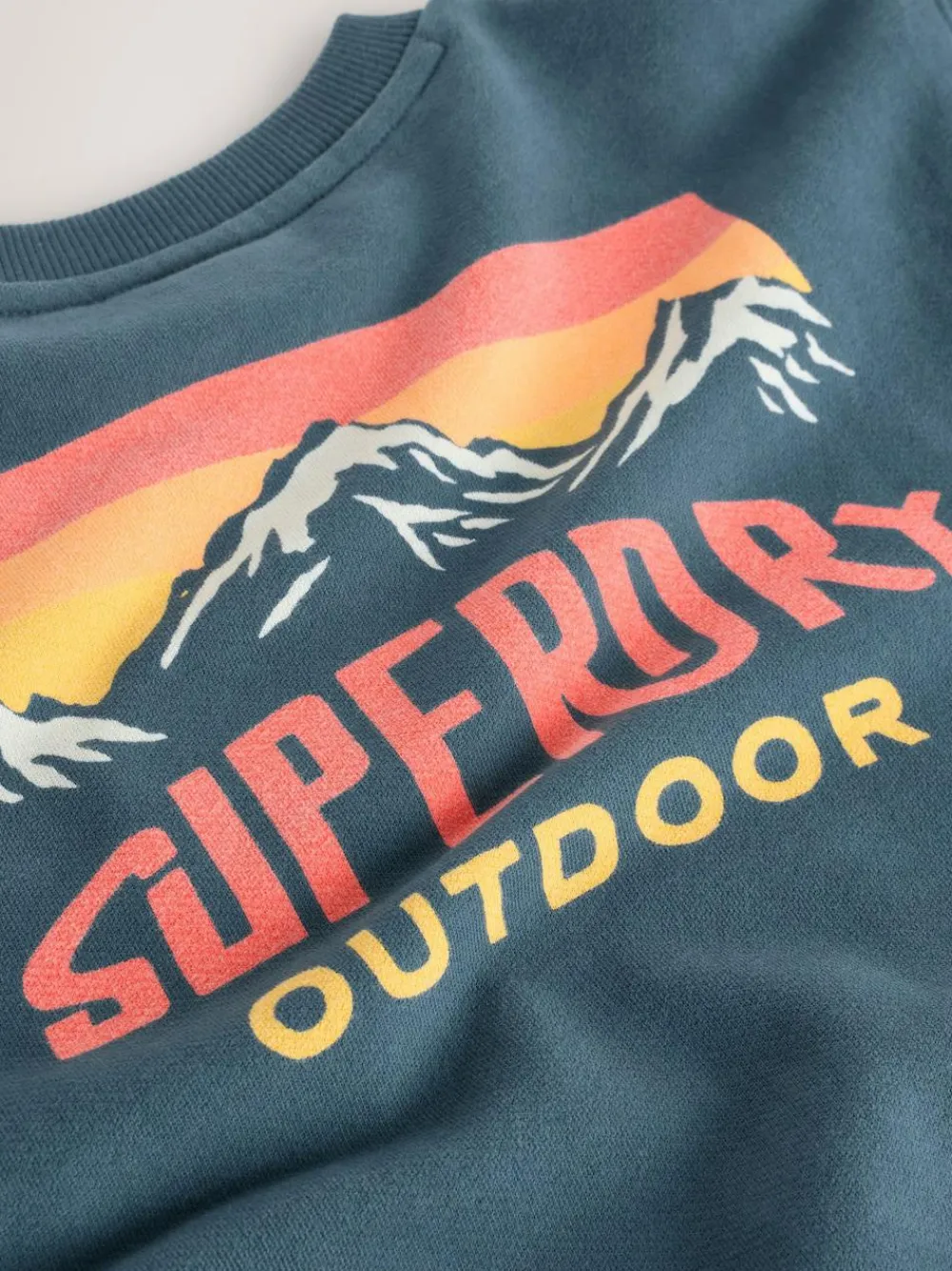 Superdry Blue Red Sweat Top & Shorts Set^BOY Sweatshirts & Hoodies|Sweat Pants