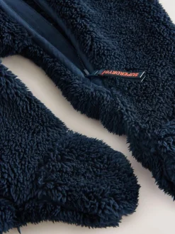Online Superdry Teddy Fleece Pramsuit Blue