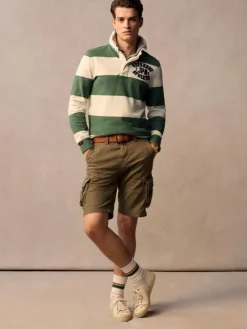 Superdry Brown Core Cargo Relaxed Fit Shorts^ Shorts