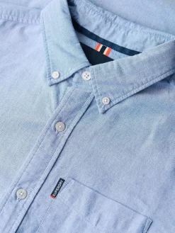 Clearance Superdry Essentials Oxford Shirt Light Blue