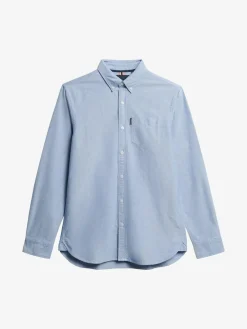 Clearance Superdry Essentials Oxford Shirt Light Blue