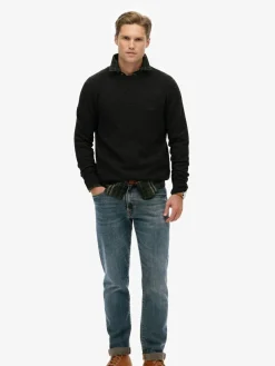 Best Superdry Midnight Charcoal Marl Wool Blend Jumper