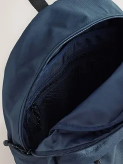 Hot Superdry Back to School Embroidered Varsity Badge Logo Backpack Navy